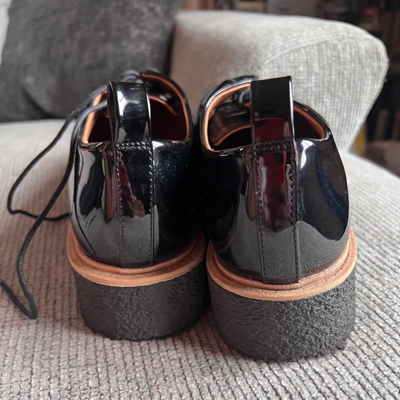 Zara Black patent leather creeper - Picture 2 of 4